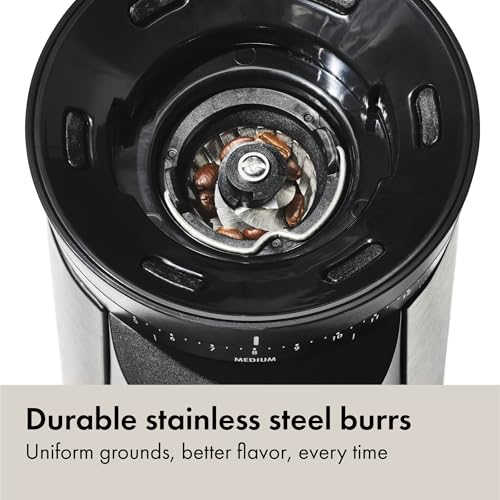 OXO Brew Conical Burr Coffee Grinder - Silver, Stainless Steel Burrs, One-Touch Automatic Smart Grind - My Kitchen Products