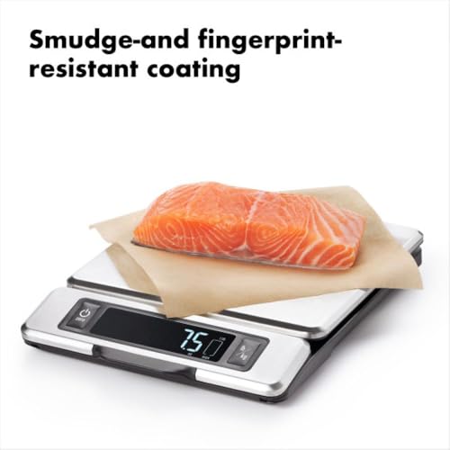 OXO Good Grips 11-Pound Stainless Steel Kitchen Scale with Pull-Out Display - Black - My Kitchen Products