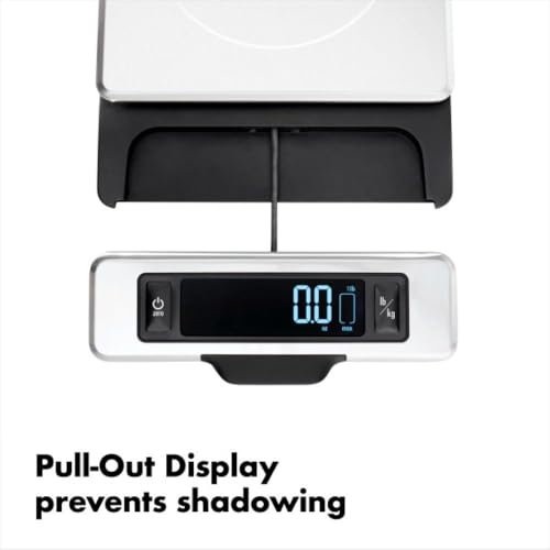 OXO Good Grips 11-Pound Stainless Steel Kitchen Scale with Pull-Out Display - Black - My Kitchen Products