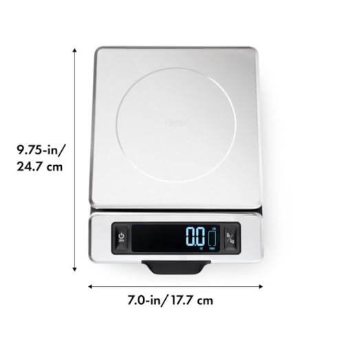 OXO Good Grips 11-Pound Stainless Steel Kitchen Scale with Pull-Out Display - Black - My Kitchen Products