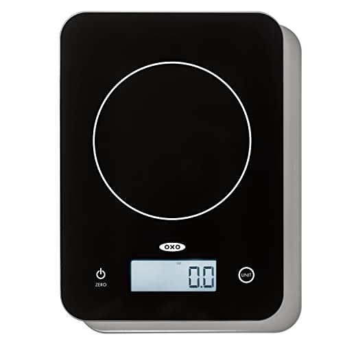 OXO Good Grips 11lb/5kg Everyday Glass Food Scale, Gram Scale for Meal Prep - My Kitchen Products