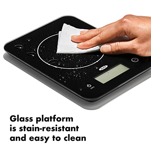 OXO Good Grips 11lb/5kg Everyday Glass Food Scale, Gram Scale for Meal Prep - My Kitchen Products