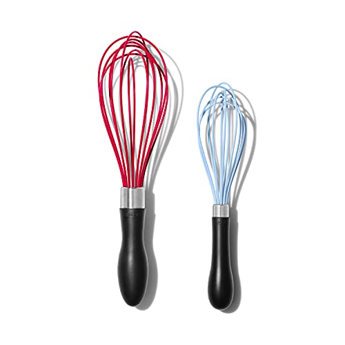 OXO Good Grips 2-Piece Silicone Whisk Set and OXO Good Grips 9-Inch Tongs with Silicone Heads, Black - My Kitchen Products