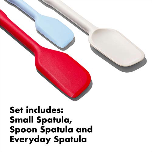 OXO Good Grips 3 Piece Silicone Spatula Set, One Size, Multi, Multicolor - My Kitchen Products