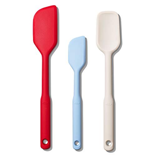 OXO Good Grips 3 Piece Silicone Spatula Set, One Size, Multi, Multicolor - My Kitchen Products