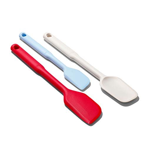 OXO Good Grips 3 Piece Silicone Spatula Set, One Size, Multi, Multicolor - My Kitchen Products