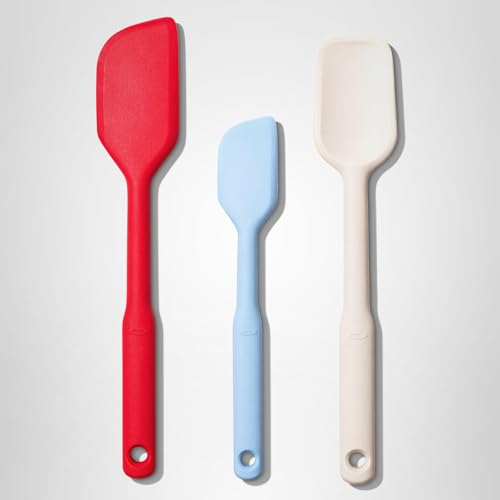 OXO Good Grips 3 Piece Silicone Spatula Set, One Size, Multi, Multicolor - My Kitchen Products