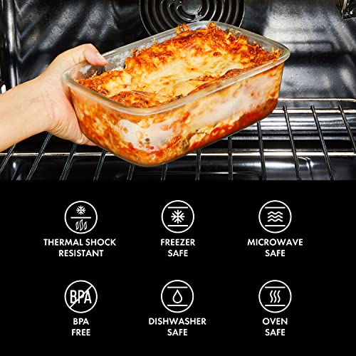 OXO Good Grips 3.5 Cup Smart Seal Airtight Glass Rectangle Food Storage Container - My Kitchen Products