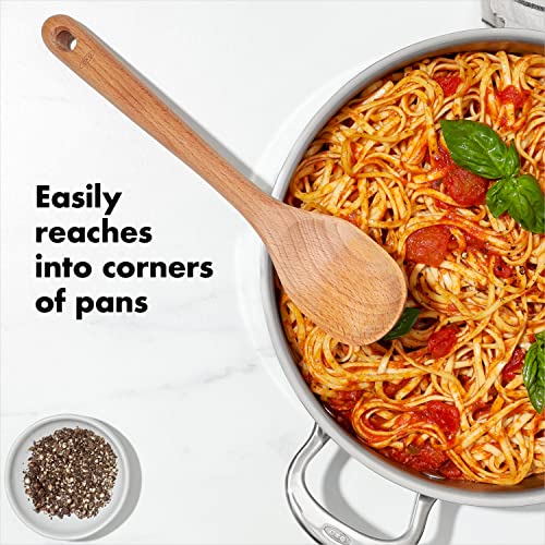 OXO Good Grips 3‑Piece Wooden Utensil Set, Solid Beachwood Spoon, Slotted Spoon and Turner - My Kitchen Products