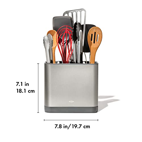 OXO Good Grips Adjustable Stainless Steel Organizer, Large Utensil Holder - My Kitchen Products
