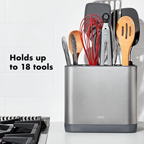 OXO Good Grips Adjustable Stainless Steel Organizer, Large Utensil Holder - My Kitchen Products