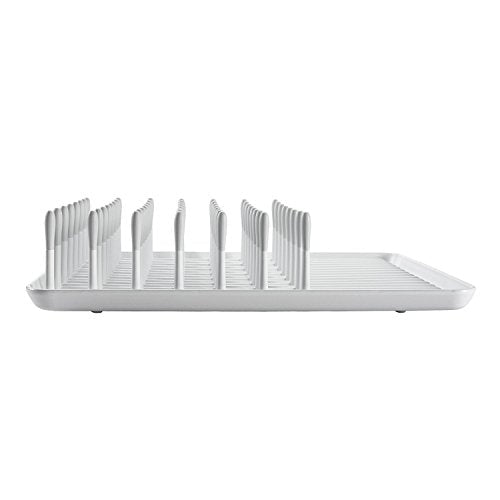 OXO Good Grips Compact Dish Rack, Biscuit, 13-3/4" x 10-3/8" x 3-1/2" h for Storage - My Kitchen Products