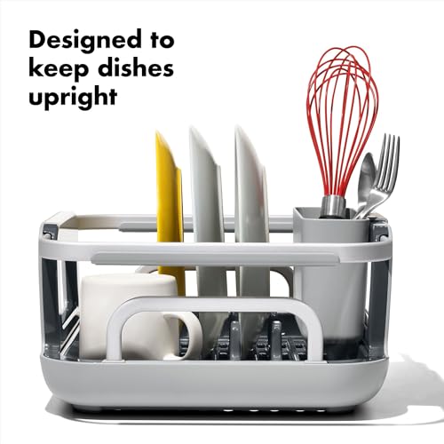 OXO Good Grips Extendable Over-The-Sink Aluminum Drying Dish Rack - My Kitchen Products