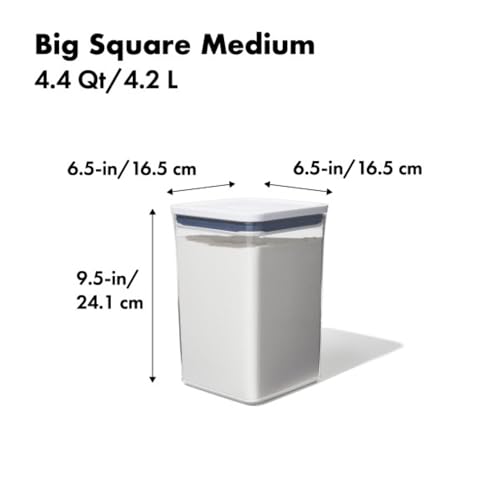 OXO, Good Grips Pop Container - 4.4 Qt/, Airtight Food Storage Containers, 142 Fl Oz - My Kitchen Products