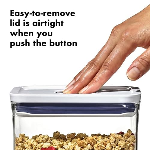 OXO Good Grips POP Container – Airtight 1.7 Qt for Coffee and More Food Storage, Rectangle, Clear - My Kitchen Products