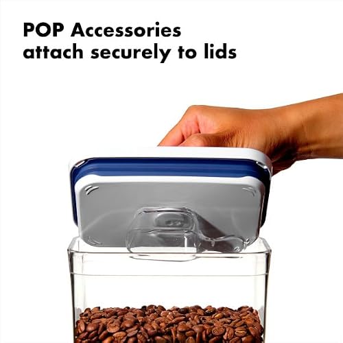 OXO Good Grips POP Container – Airtight 1.7 Qt for Coffee and More Food Storage, Rectangle, Clear - My Kitchen Products