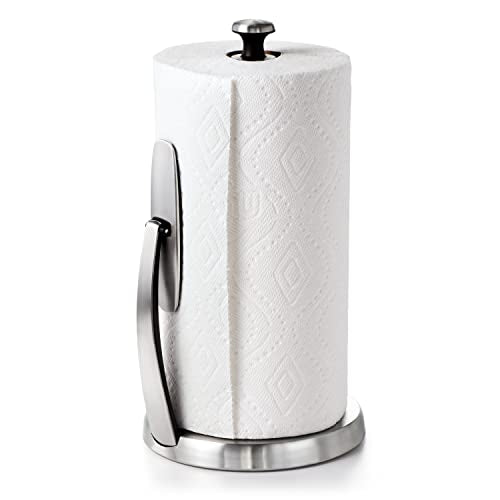OXO Good Grips SimplyTear Paper Towel Holder Countertop for Kitchen - My Kitchen Products