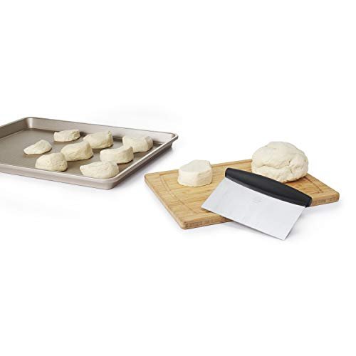 OXO Good Grips Stainless Steel Multi-Purpose Scraper & Chopper, Dough Cutter for Pizza, Bread and Cookie Dough, Multi-Purpose Vegetable Chopper, Dishwasher-Safe Kitchen Essential - My Kitchen Products