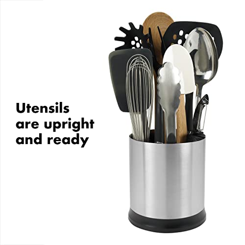 OXO Good Grips Stainless Steel Rotating Utensil Holder - My Kitchen Products