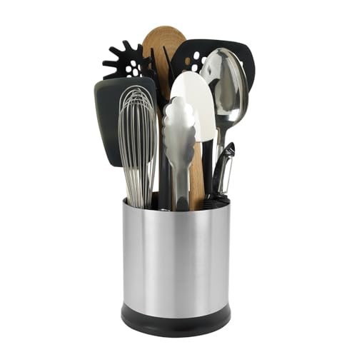OXO Good Grips Stainless Steel Rotating Utensil Holder - My Kitchen Products