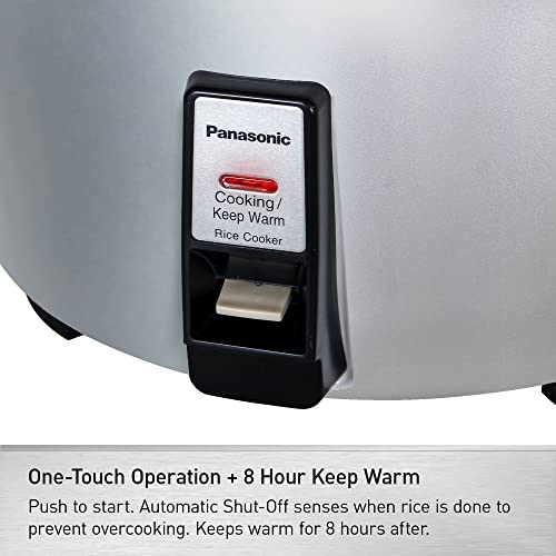 Panasonic Commercial Rice Cooker, Large Capacity 46-Cup (Cooked), 23-Cup (Uncooked) with One-Touch Operation and 8-Hour Keep Warm - SR-42HZP - Silver - My Kitchen Products