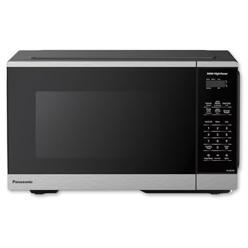 Panasonic Countertop Microwave Oven, 900W, 0.9 Cu. Ft., Sensor Cook and Reheat, 10 Power Levels, Auto Defrost, Keep Warm, Child Lock, Stainless Steel - NN-SB42QS - My Kitchen Products