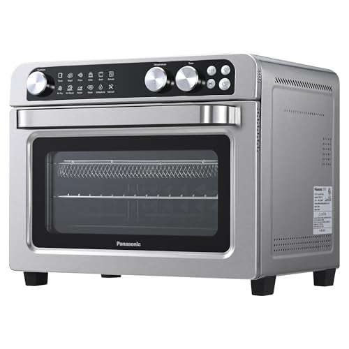 Panasonic FlashXpress Family Size Air Fryer Toaster Oven Combo, 11 Cooking Functions, 1800W PFAS-Free Interior, Double Infrared Heating, Temperature Control Dial, Stainless Steel - NB-G211P - My Kitchen Products