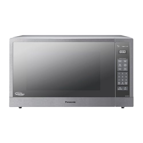 Panasonic Microwave Oven, Stainless Steel Countertop/Built-In Cyclonic Wave with Inverter Technology and Genius Sensor, 2.2 Cu. Ft, 1250W, NN-SN97JS (Silver) - My Kitchen Products