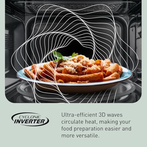 Panasonic Microwave Oven, Stainless Steel Countertop/Built-In Cyclonic Wave with Inverter Technology and Genius Sensor, 2.2 Cu. Ft, 1250W, NN-SN97JS (Silver) - My Kitchen Products