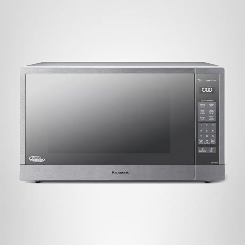 Panasonic Microwave Oven, Stainless Steel Countertop/Built-In Cyclonic Wave with Inverter Technology and Genius Sensor, 2.2 Cu. Ft, 1250W, NN-SN97JS (Silver) - My Kitchen Products