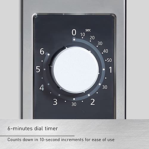 Panasonic NE-1025F Compact Light-Duty Commercial Microwave Countertop Oven with 6-Minute Electronic Dial Control Timer, Bottom Energy Feed, 1000W, 0.8 Cu. Ft. Capacity Silver - My Kitchen Products