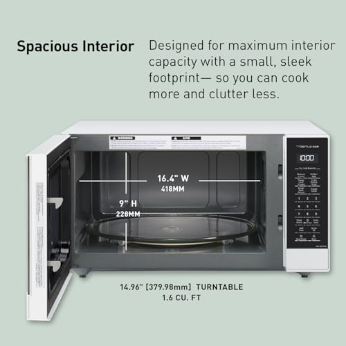 Panasonic NN-SN75LW cu.ft Cyclonic Inverter Countertop Microwave Oven 1250Watt Power with Genius Sensor Cooking, 1.6 cft, White - My Kitchen Products