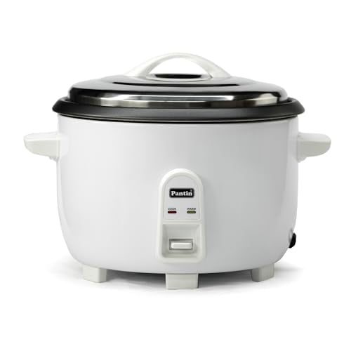 Pantin Commercial Electric Rice Cooker – 25 Cups Raw / 50 Cups Cooked Capacity w/Measuring Cup & Scoop – High-Efficiency Large Rice Cooker Commercial Rice Cooker for Restaurants, Hotels and Catering - My Kitchen Products