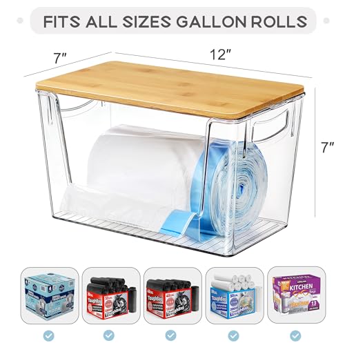 Pantry Organizers Storage, 2 Pack Large Clear Storage Bins for Onion, Potato, Garlic, Canned Food, Organizer Bins for Under Sink, Kitchen, Countertop, Bathroom - My Kitchen Products