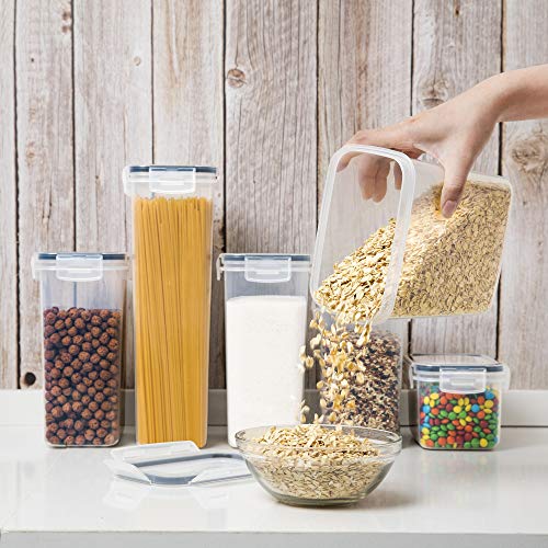 PANTRYSTAR Airtight Food Storage Containers with Lids, 7 PCS BPA Free Kitchen Canisters for Spaghetti, Pasta, Dry Food, Flour and Sugar, Plastic Canisters for Pantry Organization and Storage - My Kitchen Products
