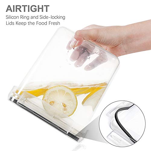 PANTRYSTAR Airtight Food Storage Containers with Lids, 7 PCS BPA Free Kitchen Canisters for Spaghetti, Pasta, Dry Food, Flour and Sugar, Plastic Canisters for Pantry Organization and Storage - My Kitchen Products