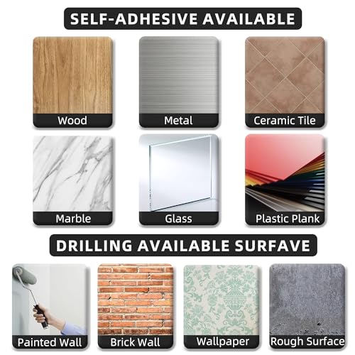 Paper Towel Holder - Self-Adhesive or Drilling, Matte Black, Upgraded Aluminum Kitchen Roll Dispenser Under Cabinet, Lighter but Stronger Than Stainless Steel! - My Kitchen Products