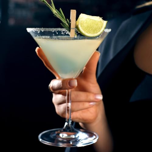 PARACITY Martini Glasses Set of 2, Coupe Glasses, Hand Blown Premium Martini Glasses, Perfect for Cocktails, Martinis, Margaritas, Parties, Catering Boxes and Gifts(6 OZ/180ML) - My Kitchen Products