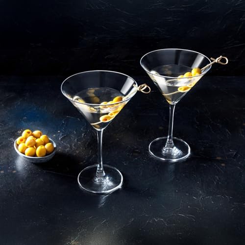 PARACITY Martini Glasses Set of 2, Coupe Glasses, Hand Blown Premium Martini Glasses, Perfect for Cocktails, Martinis, Margaritas, Parties, Catering Boxes and Gifts(6 OZ/180ML) - My Kitchen Products
