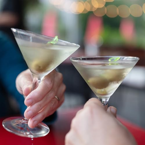 PARACITY Martini Glasses Set of 2, Coupe Glasses, Hand Blown Premium Martini Glasses, Perfect for Cocktails, Martinis, Margaritas, Parties, Catering Boxes and Gifts(6 OZ/180ML) - My Kitchen Products