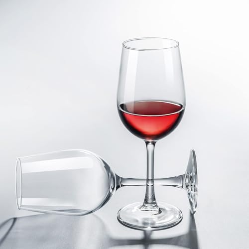 PARACITY Wine Glasses, christmas gift, Clear Glass, Long Stem Wine Glass for Red and White Wine - 10 OZ (Set of 2), Mother's Day Gift - My Kitchen Products