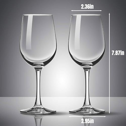 PARACITY Wine Glasses, christmas gift, Clear Glass, Long Stem Wine Glass for Red and White Wine - 10 OZ (Set of 2), Mother's Day Gift - My Kitchen Products