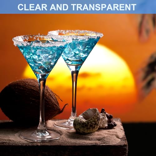Perthlin 12 Pack Plastic Martini Glasses Bulk 10 oz Large Reusable Clear Cocktail Glasses Unbreakable Acrylic Plastic Cup Drinkware for Bar Margarita, Whiskey Wedding New Year Party Supplies - My Kitchen Products