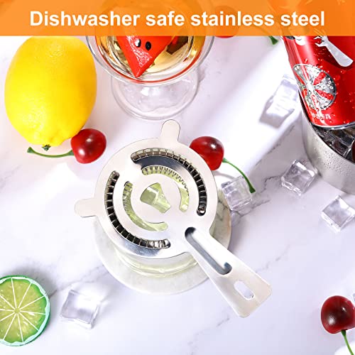 Perthlin 16 Pcs Bar Bartender Strainer Stainless Steel Drink Cocktail Strainers Silver Shaker Ice Bar Shelf or Bartenders Mixologists Drinking Water Filtering - My Kitchen Products