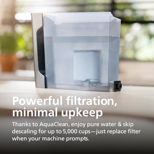 Philips 1200 Series Fully Automatic Espresso Machine, Classic Milk Frother, 2 Coffee Varieties, Intuitive Touch Display, 100% Ceramic Grinder, AquaClean Filter, Aroma Seal, Black (EP1220/04) - My Kitchen Products