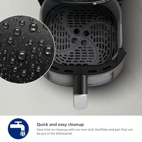 Philips 2000 Series Airfryer - RapidAir Technology, 13-in-1 Ways to Cook, 4.4QT Capacity, Healthier Meals Up to 90% Less Fat, Easy to Clean, Dishwasher Safe, Touchscreen Control, HomeID App (NA221/00) - My Kitchen Products