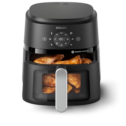 Philips 2000 Series Airfryer - RapidAir Technology, 13-in-1 Ways to Cook, 4.4QT Capacity, Healthier Meals Up to 90% Less Fat, Easy to Clean, Dishwasher Safe, Touchscreen Control, HomeID App (NA221/00) - My Kitchen Products