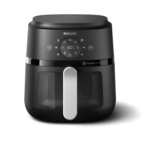 Philips 2000 Series Airfryer - RapidAir Technology, 13-in-1 Ways to Cook, 4.4QT Capacity, Healthier Meals Up to 90% Less Fat, Easy to Clean, Dishwasher Safe, Touchscreen Control, HomeID App (NA221/00) - My Kitchen Products