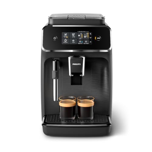 Philips 2200 Series Fully Automatic Espresso Machine, Classic Milk Frother, 2 Coffee Varieties, Intuitive Touch Display, 100% Ceramic Grinder, AquaClean Filter, Aroma Seal, Black (EP2220/14) - My Kitchen Products
