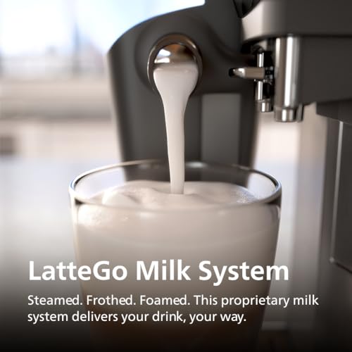Philips 3200 Series Fully Automatic Espresso Machine, LatteGo Milk Frother, 5 Coffee Varieties, Intuitive Touch Display, 100% Ceramic Grinder, AquaClean Filter, My Coffee Choice, Black (EP3241/54) - My Kitchen Products